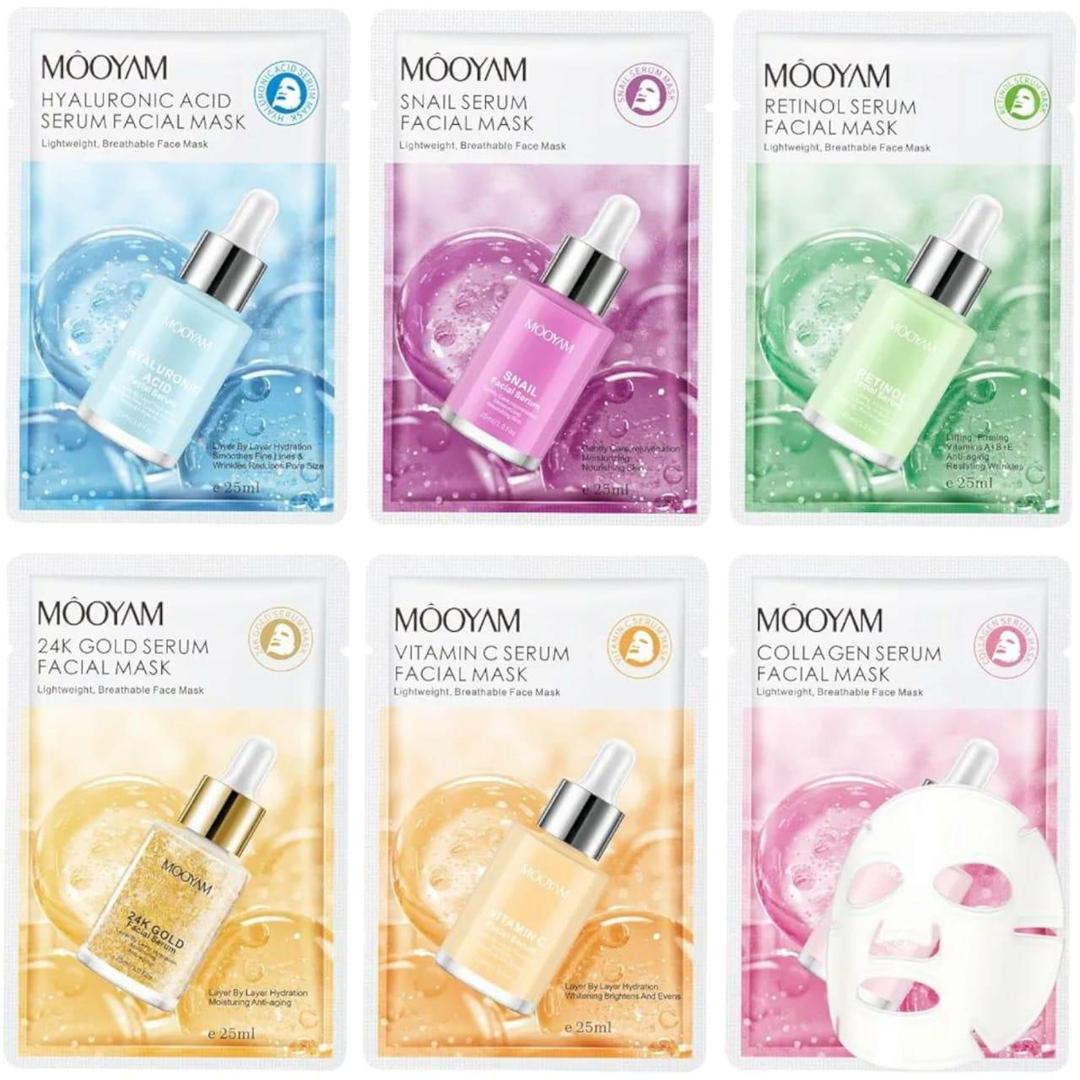 5 Pcs Whitening And Brightening Face Mask for All Skin Types